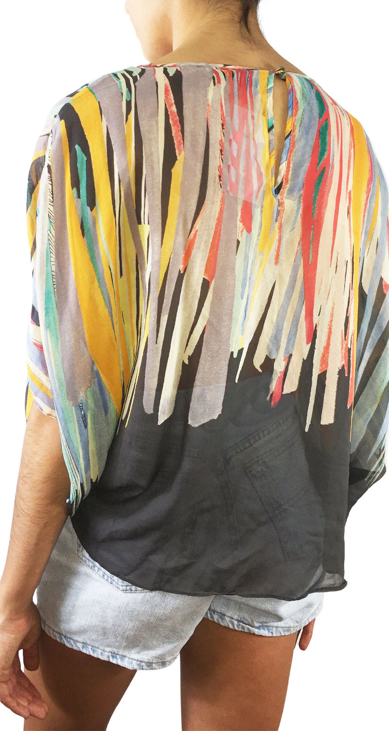 Blusa Seda Multicolor