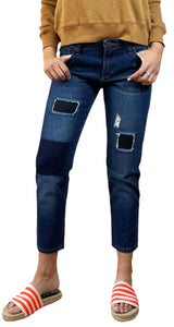 Jeans Parches Azul