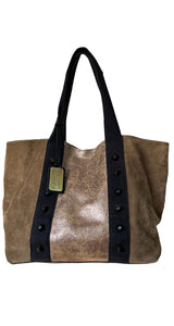 Bolso Café Tachas Negras