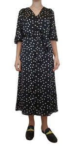 Wrap Polka-Dot Dress