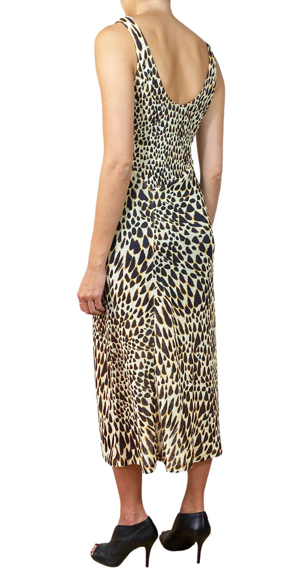 Vestido Animal Print Sin Mangas