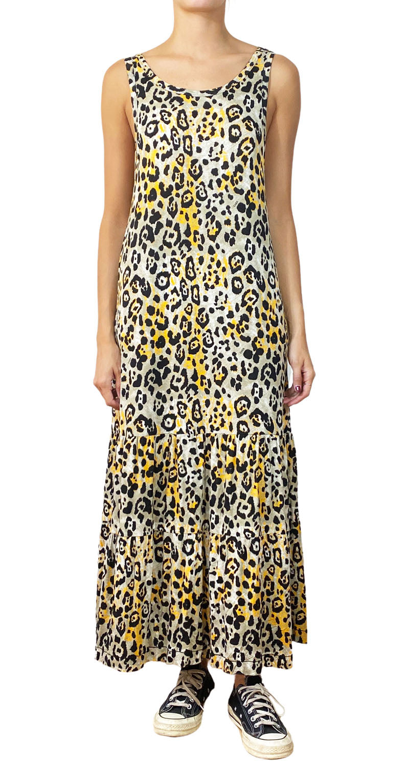 Vestido Plisado Animal print