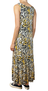 Vestido Plisado Animal print