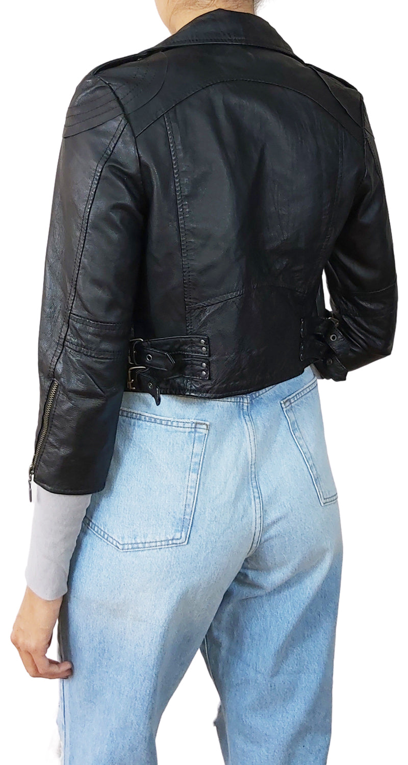 Chaqueta Cuero Biker