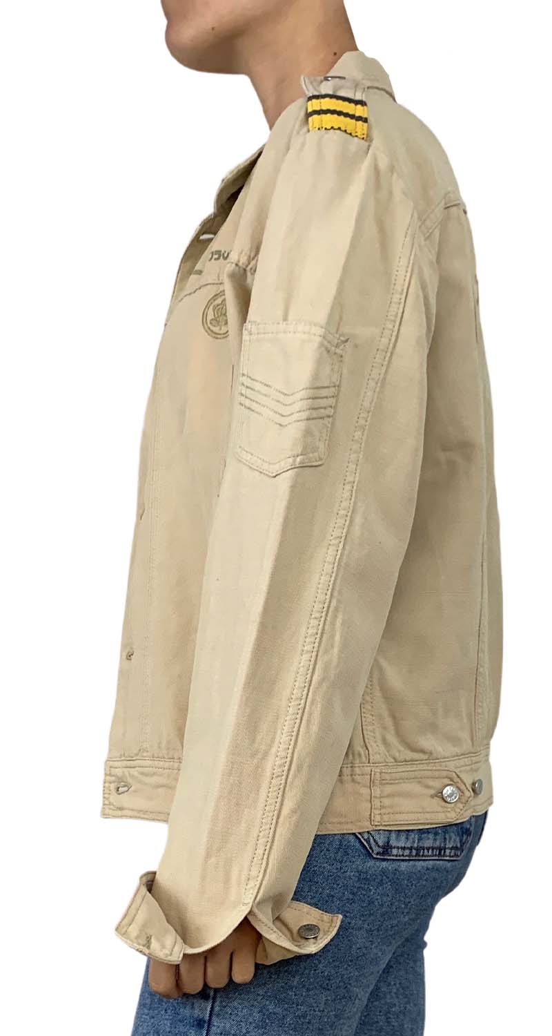 Chaqueta Denim Beige