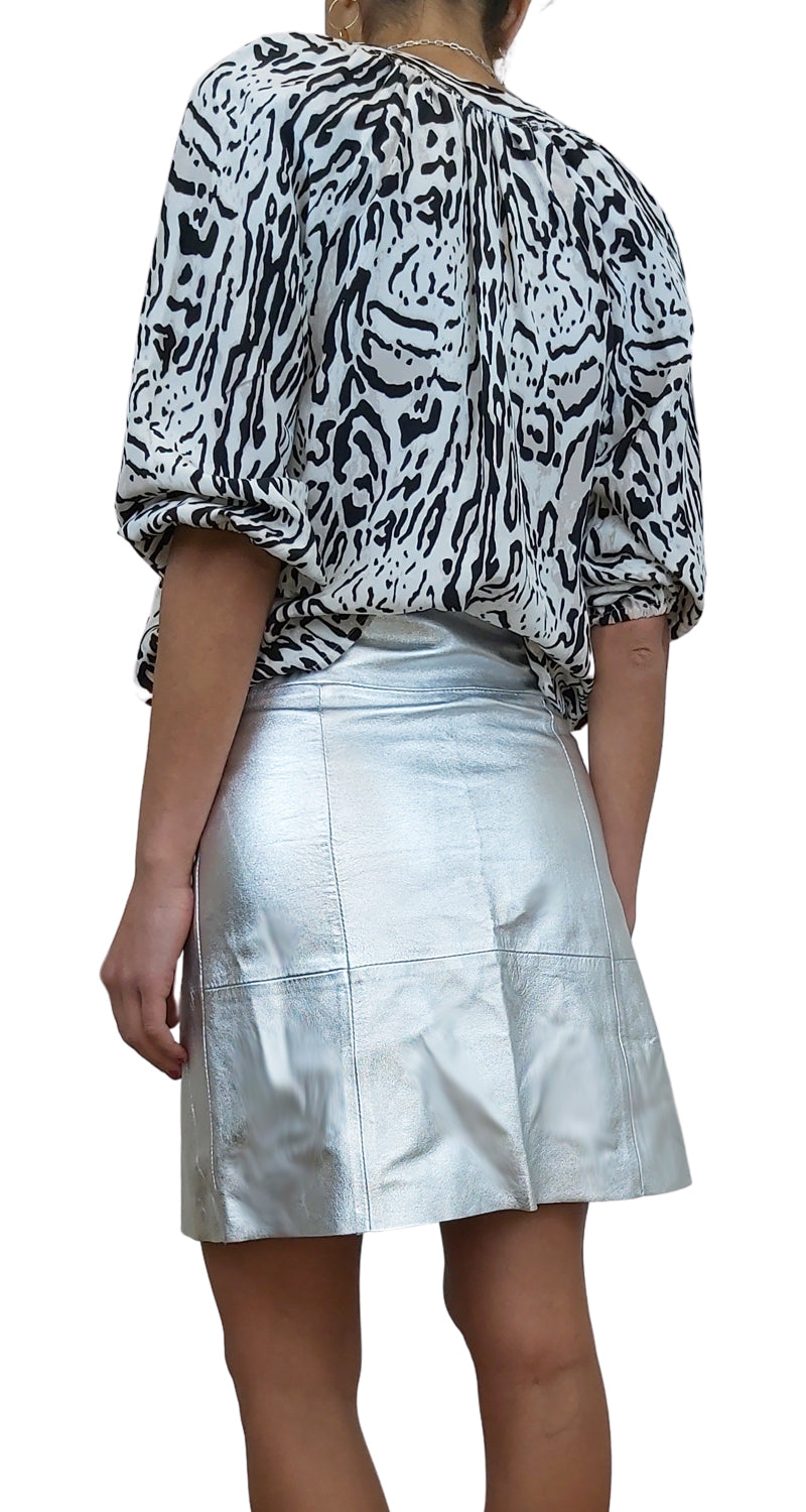 Blusa Seda Animal Print