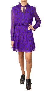 Vestido Morado Flores