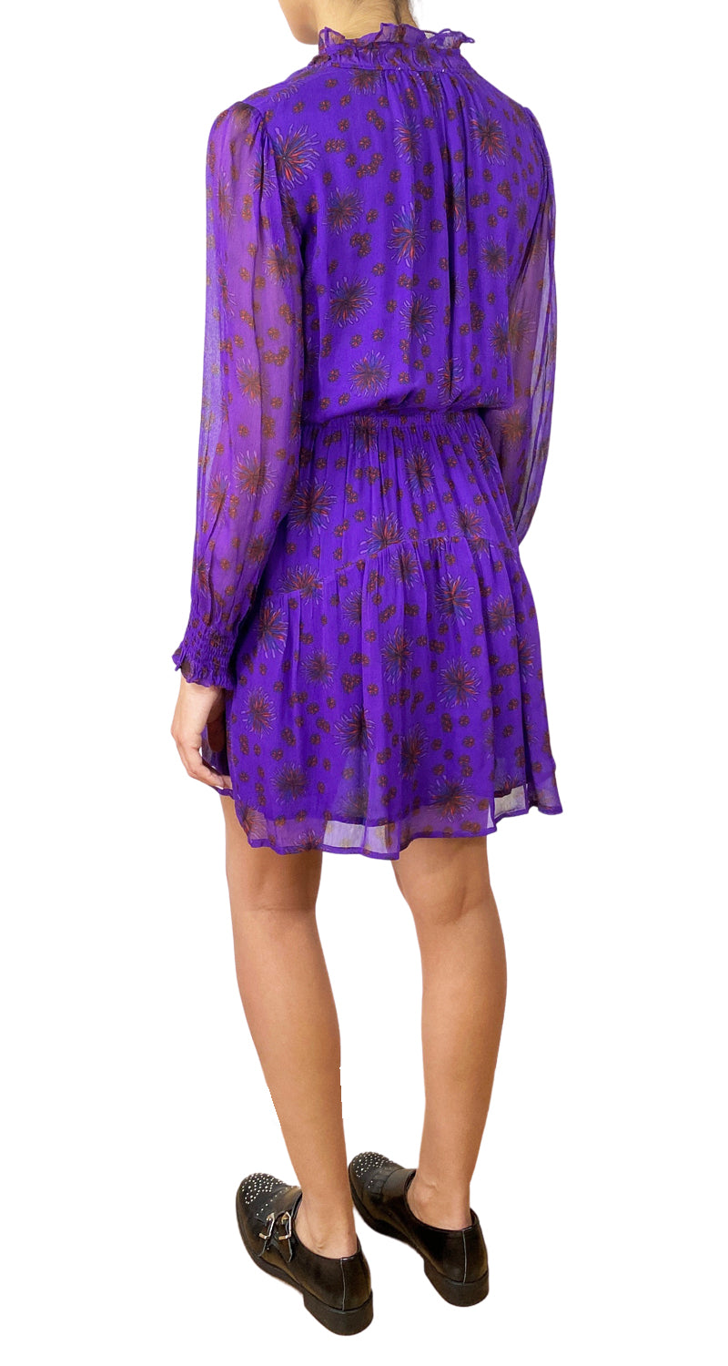 Vestido Morado Flores