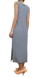 Vestido Blacky Stripes Navy y Blanco