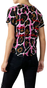 Polera Animal Print Rosada