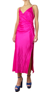 Vestido Fucsia Satinado