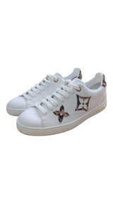 Zapatillas Frontrow White Leather Animal Print