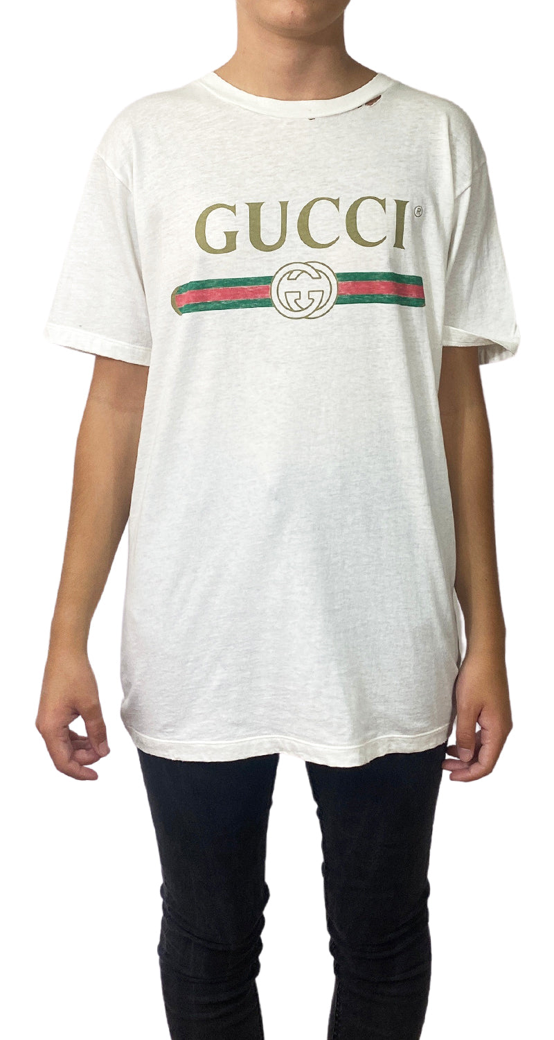 Polera Blanca Extragrande