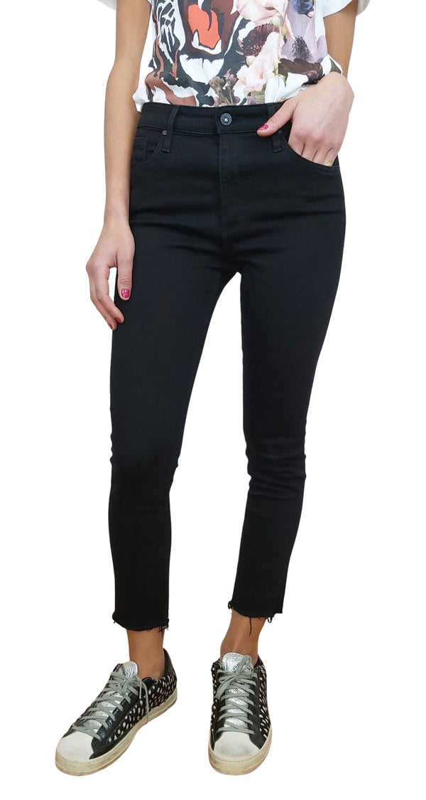 The Farrah Skinny Jeans Ankle Negro