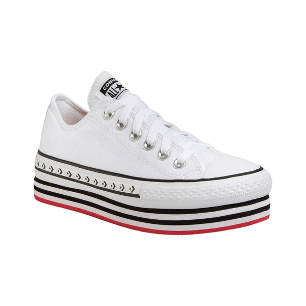 Zapatillas Blancas con Plataforma Converse Market People