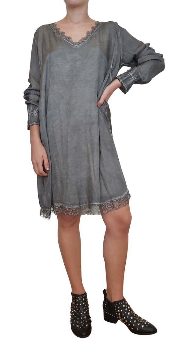 Vestido Gray Lace