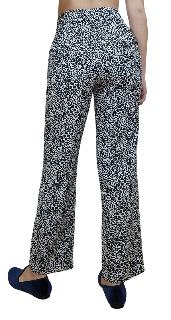 Pantalón Print Blanco y Negro