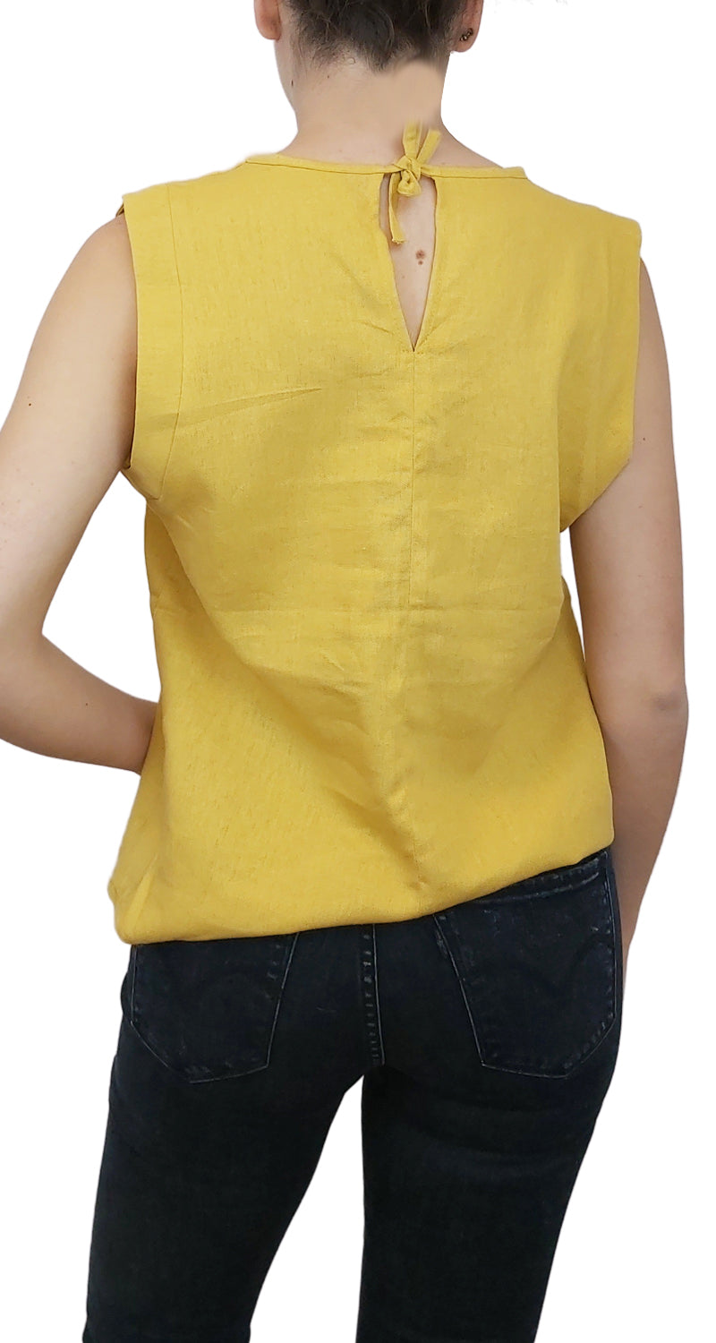 Blusa Lino Amarilla