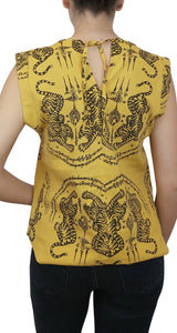 Blusa Lino Asian Tiger Amarilla