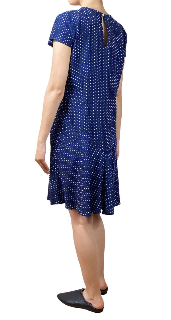 Vestido Azul Polka Dots