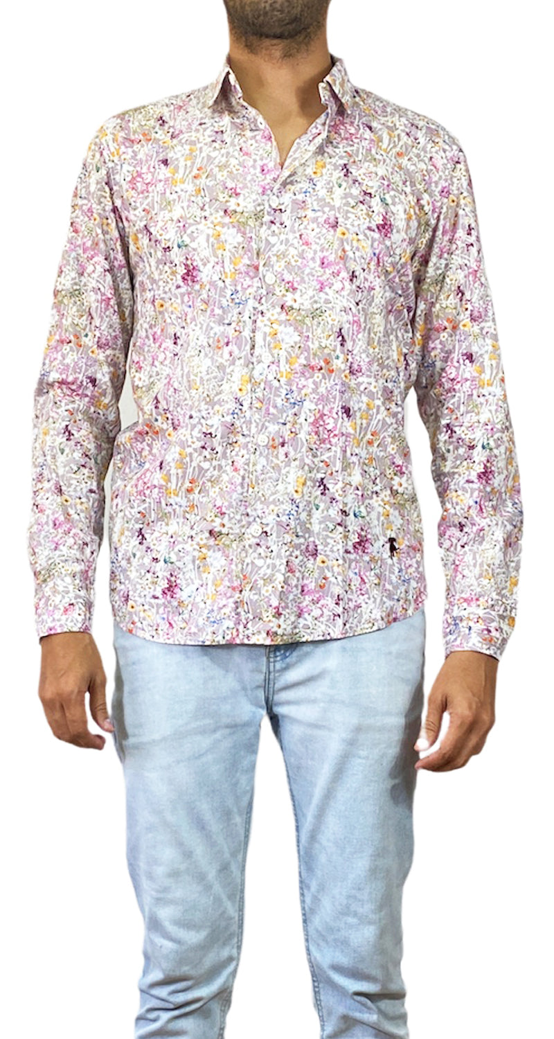 Camisa Rosada Flores