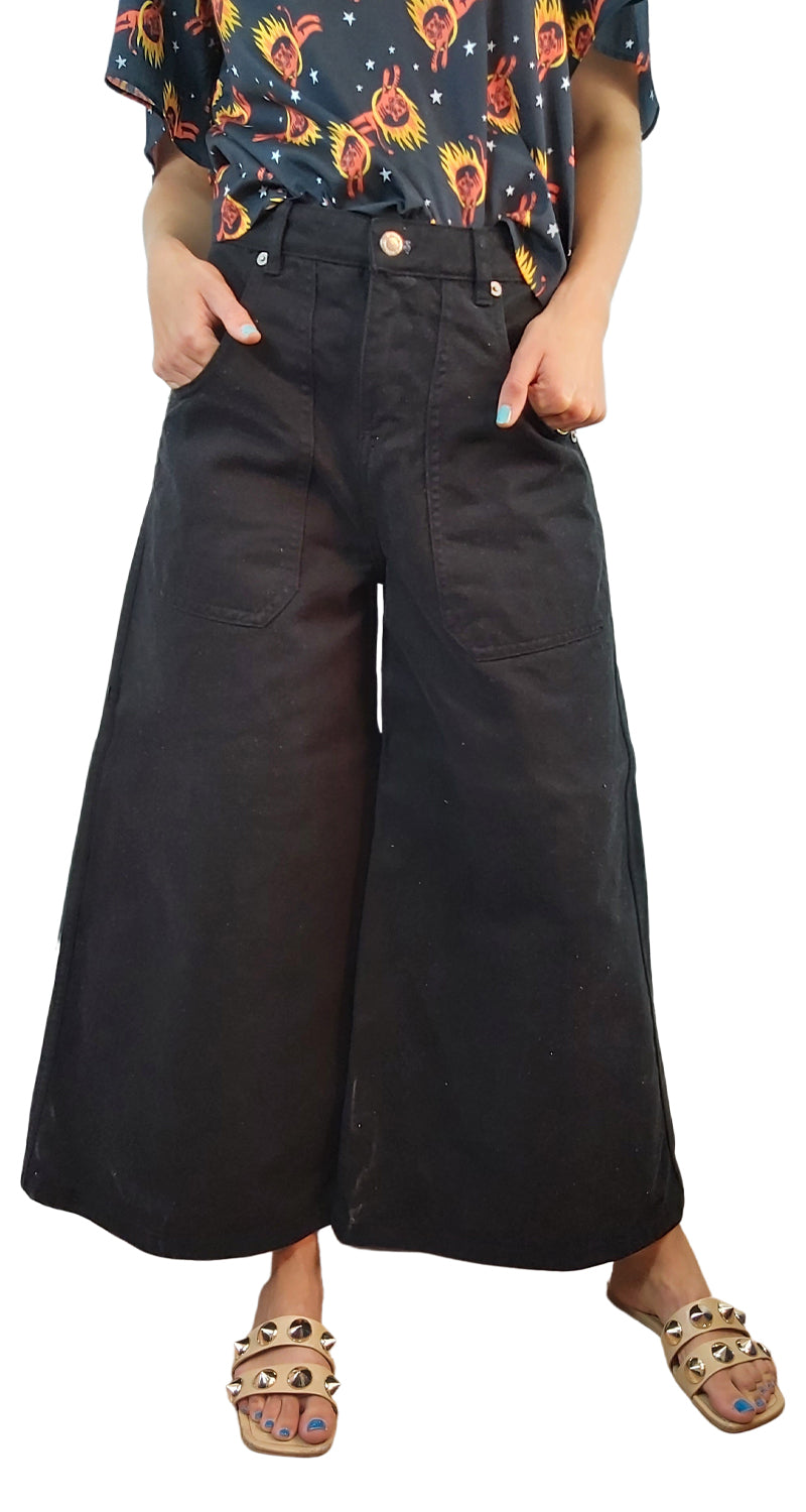 Pantalón Ancho Negro