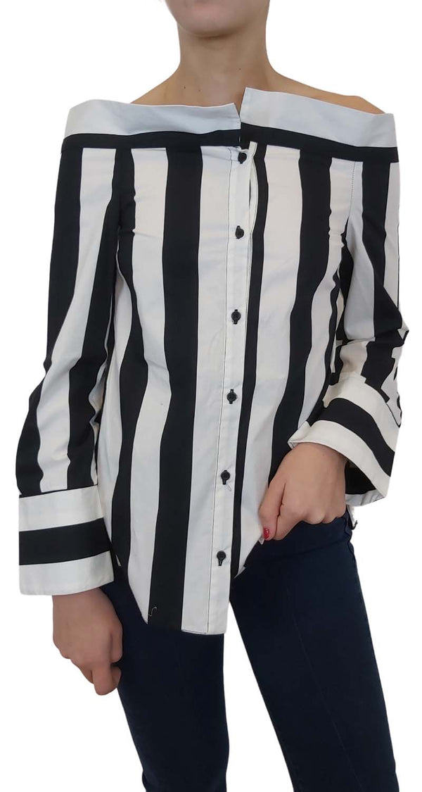 Blusa Rayas Blanco y Negro