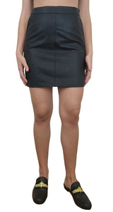 Faux Leather Mini Skirt