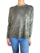 Sweater Verde Paisley