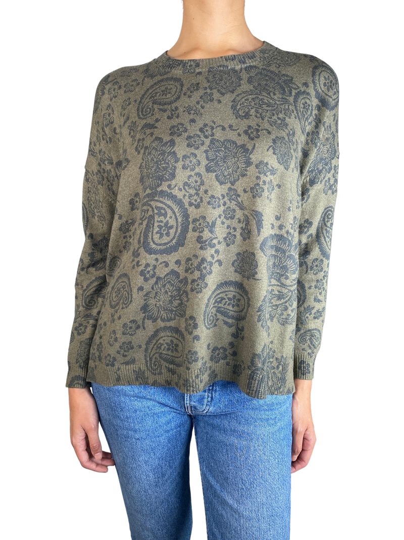 Sweater Verde Paisley