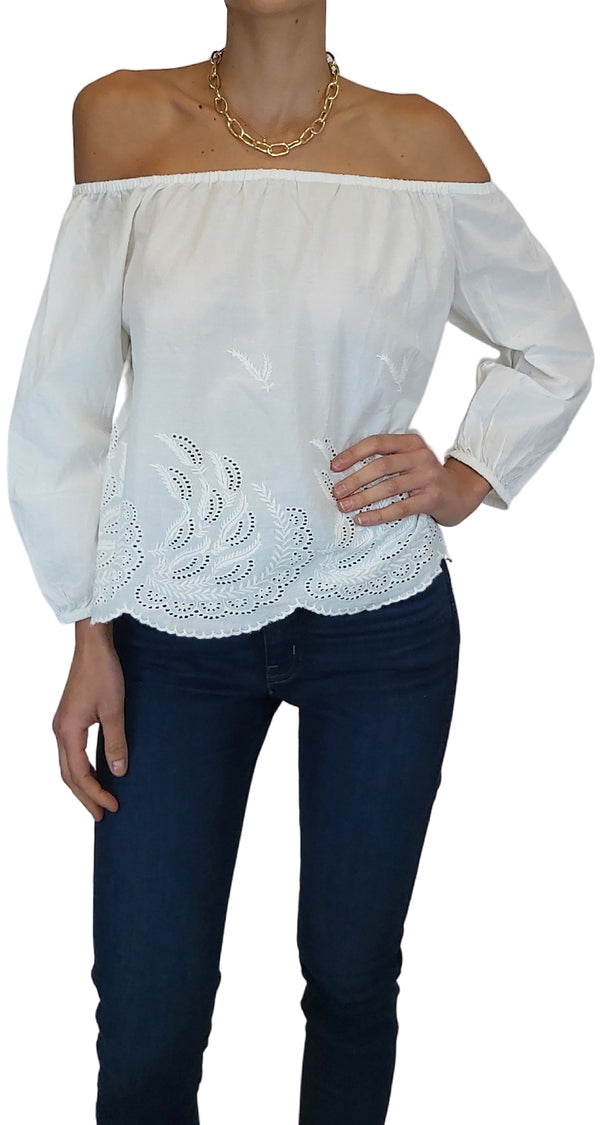 Blusa Broderie Blanca