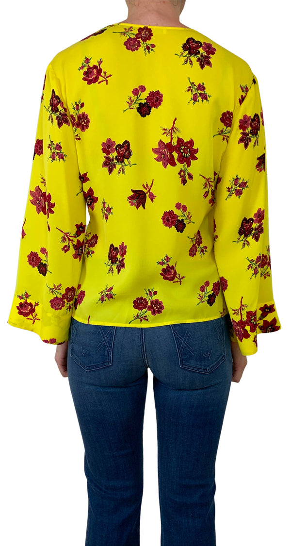 Blusa Floral Wrap