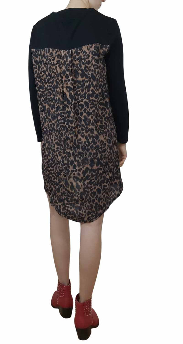 Vestido Mini Espalda Animal Print