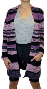 Cardigan Stripes Morado