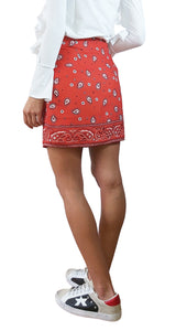 Falda Roja Paisley