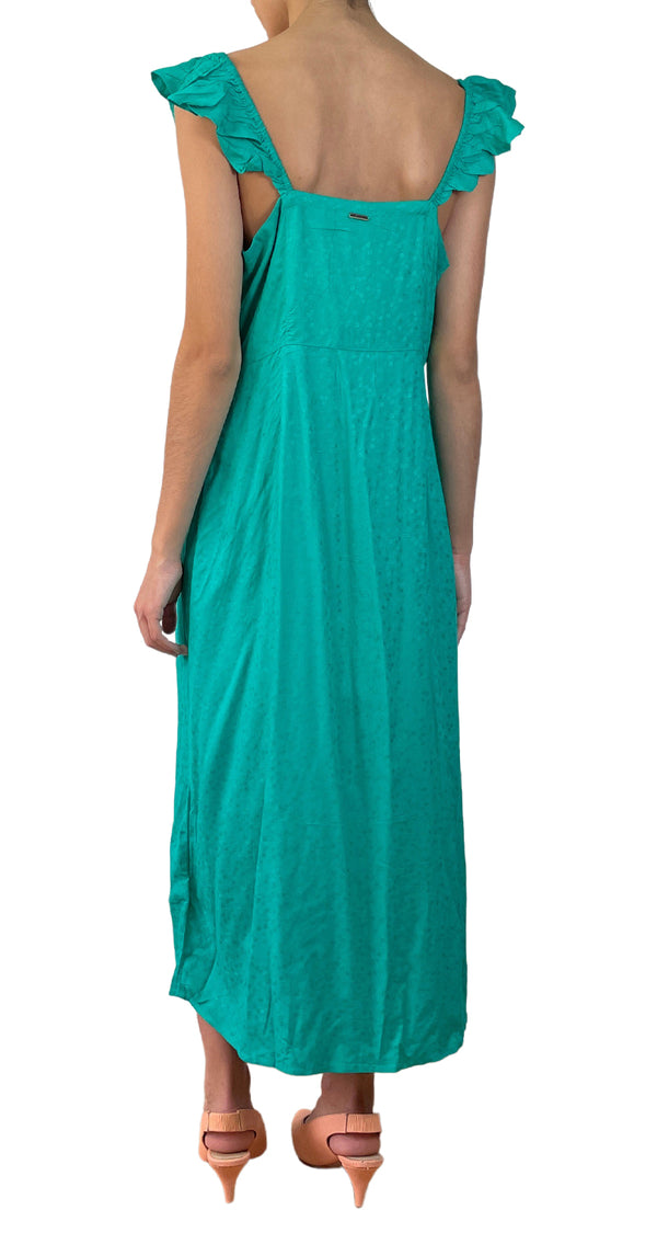 Vestido Verde Botones