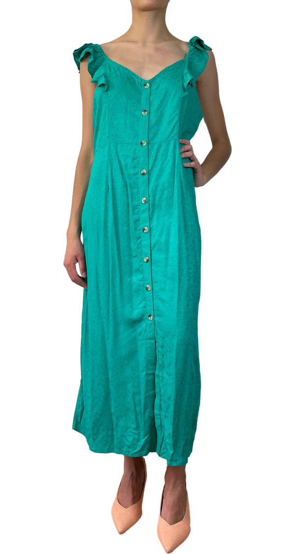 Vestido Verde Botones