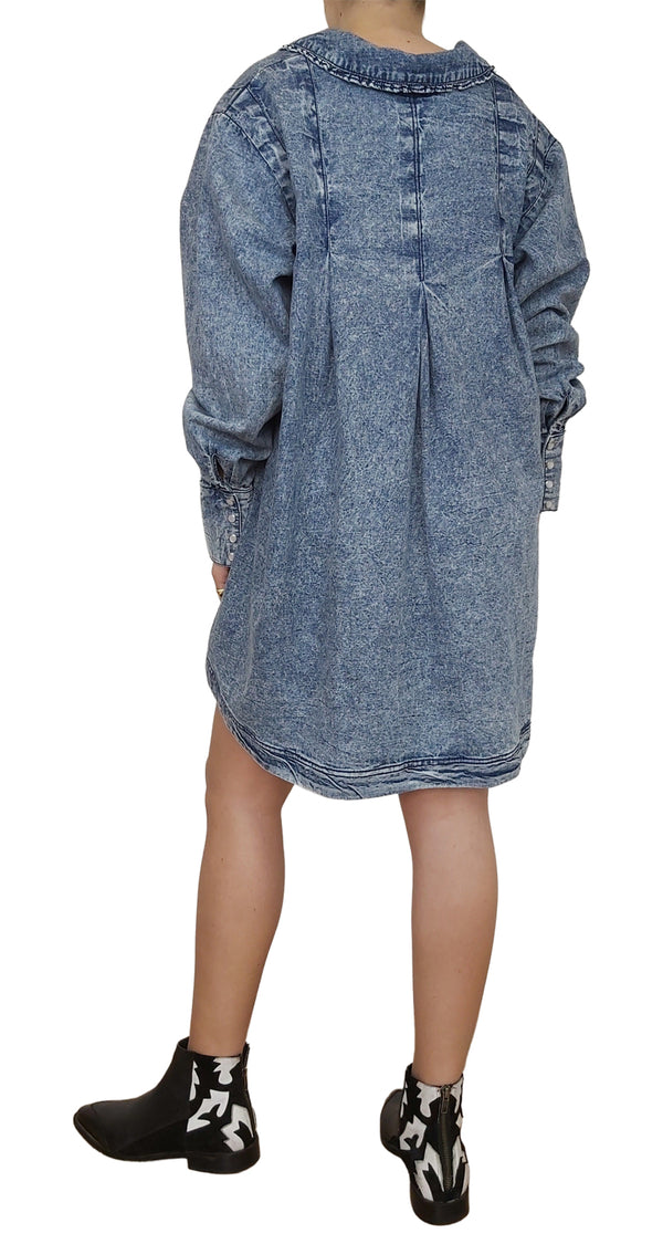 Mini Dress Denim Oversize