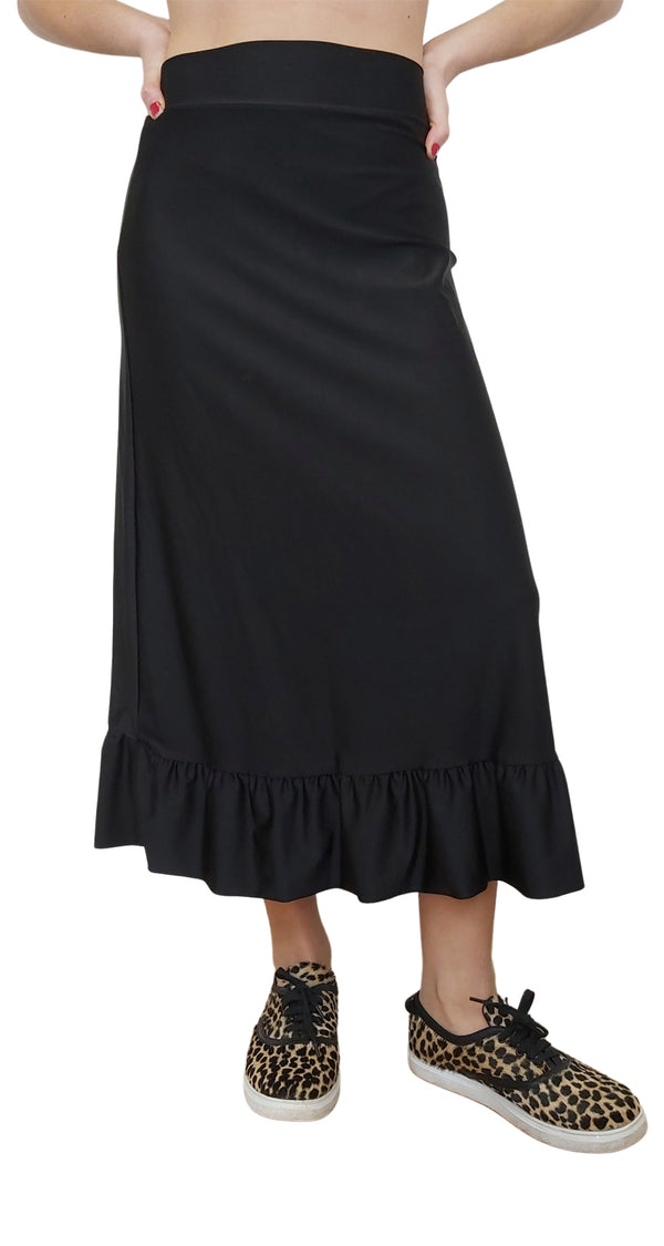 Falda Lupe Maxi Negra