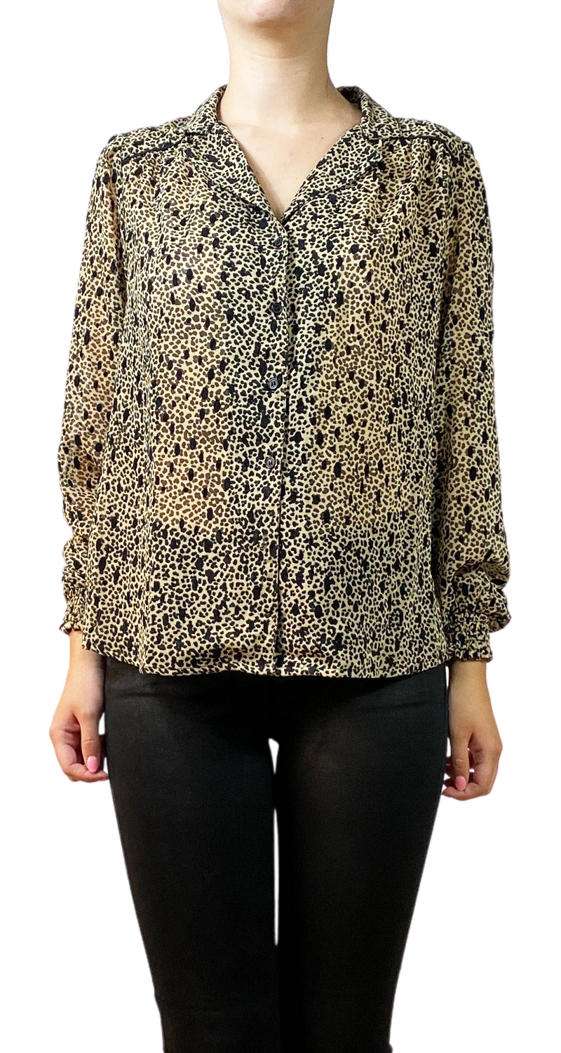 Blusa Traslúcida Animal Print