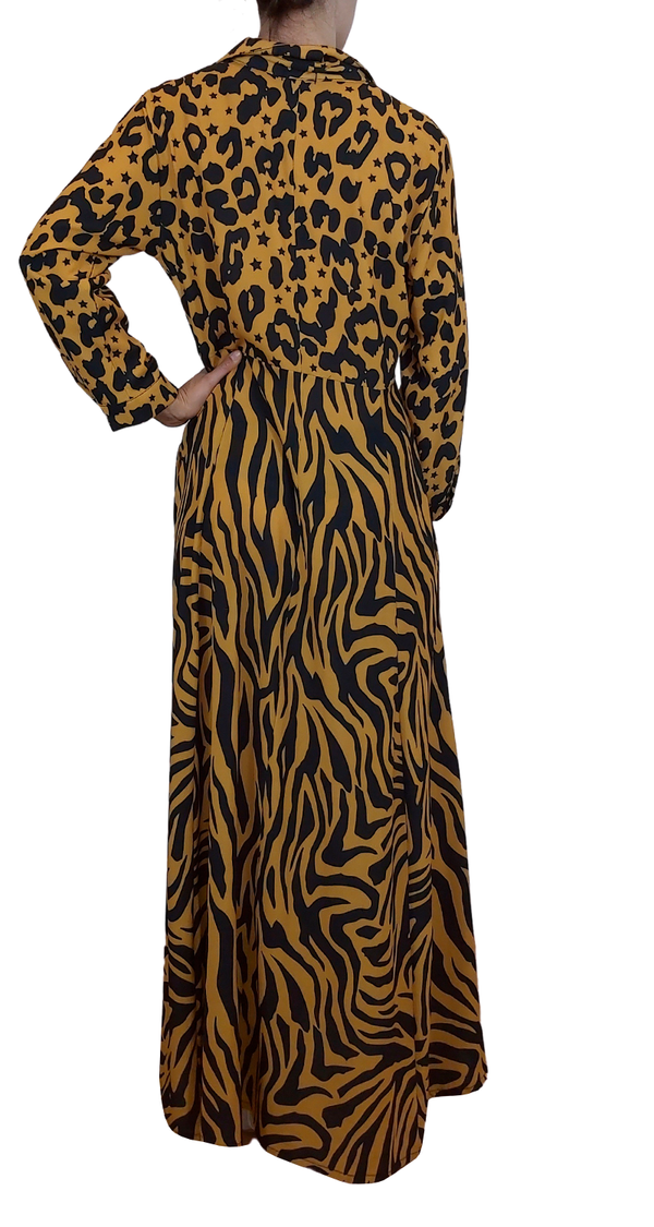 Vestido Camisero Animal Print