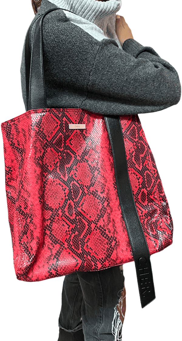 Cartera Pitón Rojo