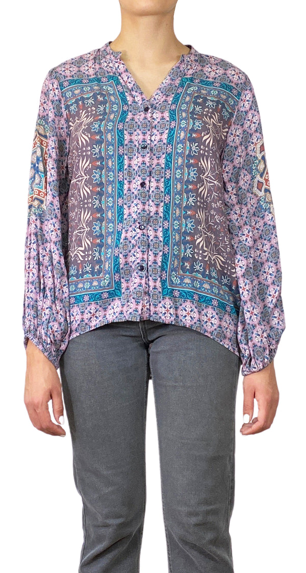 Blusa Morada Estampada