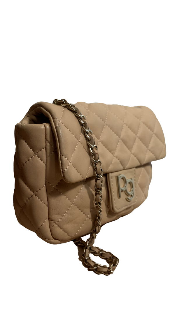 Bandolera Quilt Cadena Beige