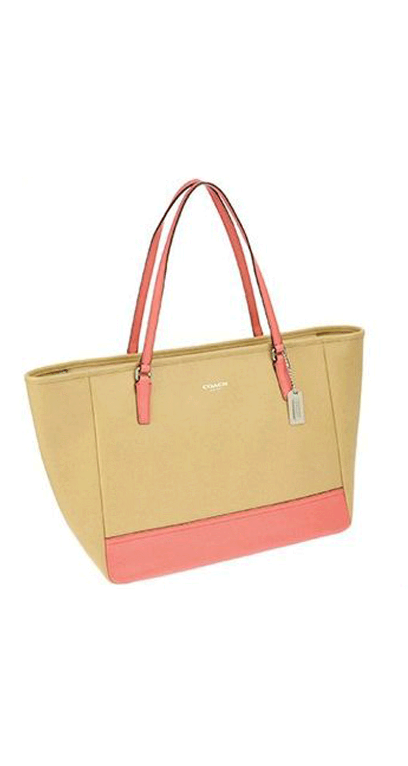 Bolso Color Block Beige