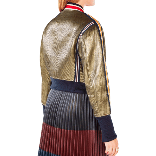 Andreas Metallic Bomber Jacket