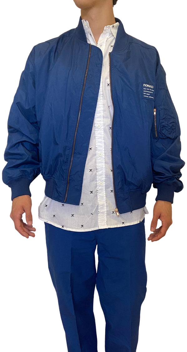 Chaqueta Bomber Azul