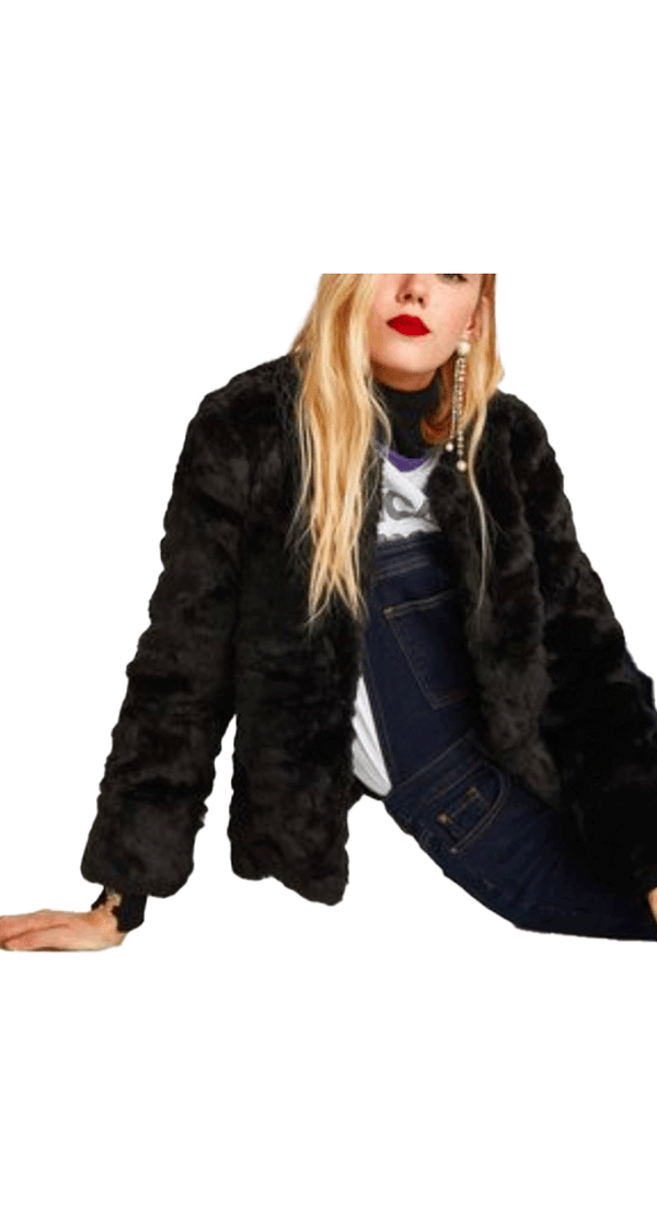 Trafaluc Faux Fur Hooded