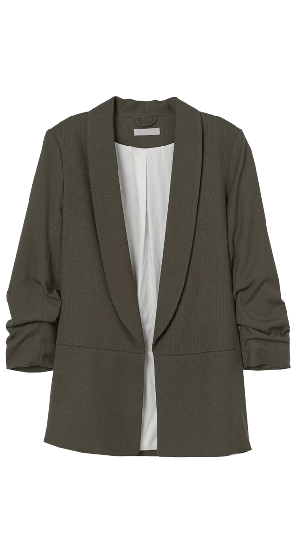 Jacket with Gathered Sleeves