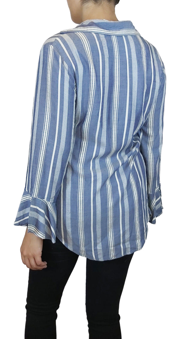 Blusa Rayada Azul